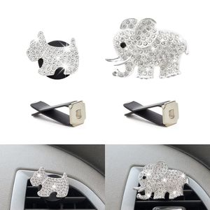 Air Freshener Car Fresheners Vent Clips Bling Outlet Fan Creative Decoration Crystal Diffuser Rhinestone Decor Accessorie Topscissors Amw1Y