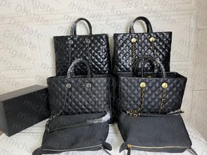 Luxus frauen tasche große kapazität handtasche Raute umhängetasche kalbsleder einfache metall LOGO designer einkaufstasche 2022