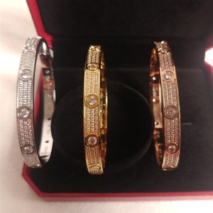 Wholesale rose day couple for sale - Group buy Classic Jewelry charm bracelets with diamonds rose gold silver bracelet for lovers Valentines day couples gift214n