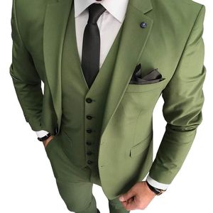 Erkekler Suits Blazers Terzi Made Mens Suit Single Bravatalı Erkekler Düğün Takımları 3 Parça Jacketpantvesttraje de Novio Para Boda 220909