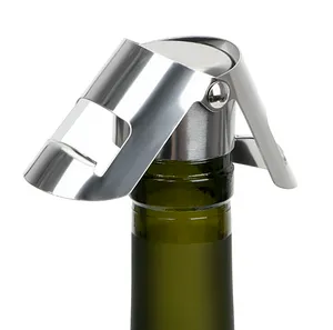 fashion Stainless Steel Champagne Sparkling Stopper Wine Bottle Stopper Cork Plug Home Bar Tools