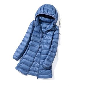 Women Down Down Parkas Bang 7xl 8xl Womens Long Warm Down Down Coat Ultra Light Down Jacket Down Feminino Sobrecote de espessura chapéu destacável 220909