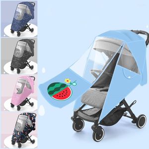 Barnvagnsdelar Baby Rain Coat Cover Children's Car Windshield Paraply Universal Presschair Pram Protective Raincoat Accessories