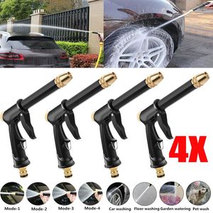 Lance 4/2/1Pc Multipurpose High Pressure Car Wash Water Gun Garden Hose Nozzle Spray Tool