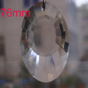 Chandelier Crystal Clear Color 6pcs/Lot 76mm Earring Shape Part Top Quality Glass Pendant