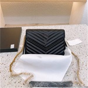 Moda kadınlar lüks tasarımcılar çanta gerçek deri çantalar messenger crossbody zincir omuz çanta kılıfı cüzdan zarfı zarf