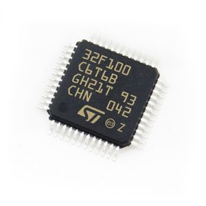 Nya ursprungliga integrerade kretsar STM32F100C6T6B STM32F100C6T6BTR IC CHIP LQFP-48 24MHz MicroController