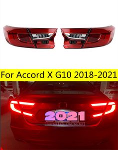 Auto baklyktor för Accord x 20 18-2021 G10 LED-bakljusmontering Uppgradering Original Design Dynamic Turn Signal Lamp Accessories Kit