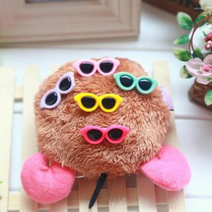 Dog Apparel Cute Heart Shape Plastic Pet Grooming Hair Accessories 11 Colors Glasses Small Cat Clips 3 Kinds Of Sales Method