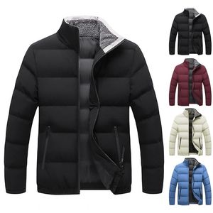 Erkekler Down Parkas Erkekler Ultra Parkas Ceket Kırışıklık Karşıtı Coat Polyester Sıcak Rüzgar Önlemli Katı Fermuarı Erkek Ceket Dış Giyim Kış için Artı Boyutu 220909