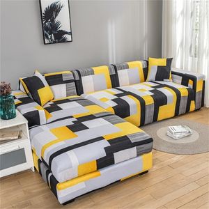 Pokrywa krzesełka Stylowe Sofa Kształt L Okładki do salonu ochraniacze przeciw kurzu elastyczne okładka narożna L220906