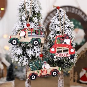 Inne imprezy imprezowe zapasy świątecznej zabawki drewniane wisiorek Wesołych dekoracji do domu na drzewie navidad noel prezenty na Xmas 220908
