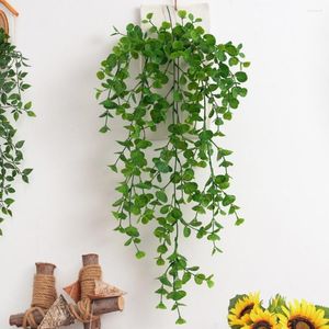 Dekoracyjne kwiaty Unikalne rośliny symulacyjne DIY Sufit wielokrotnego użytku Fałszywe rattanowe montowane na ścianie