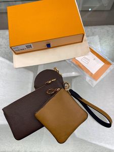 Klasik Stil Tasarımcılar sıcak Paris Satışı 3 parça set çanta kadın çanta çantalar bez çantalar Bozuk Para Cüzdanı üç ürün cüzdanı