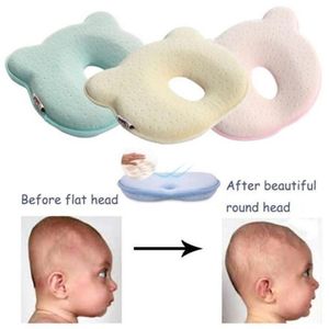 Poduszki Poduszka dla niemowląt Urodzona z pianki zapamiętującej kształt Oddychające kształtowanie zapobiegające płaskiej głowie Ergonomiczne 220909