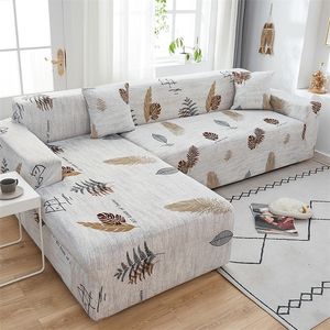 Stuhlabdeckungen Stretchsofa für L Form Ecke Couch Elastic Slippcovers Wohnzimmer 1 2 3 4 Sitzer Nordic 220906