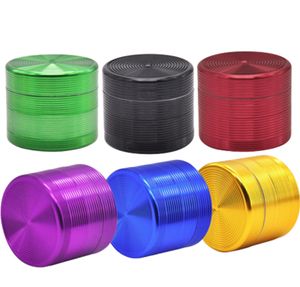 O mais recente Grinder de fumaça de 50x42mm de quatro camadas de alumínio Liga de alumínio Smooting Smooting Hater, muitos estilos de opções de estilo suportam logotipo personalizado