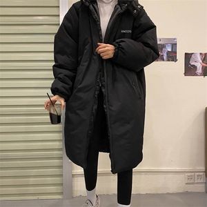 Mulheres do Women Down Parkas Winter Longo Casaco de inverno de Women Women Parkas Pockets Oversize Overs Coats Jackets Outerwear 220909