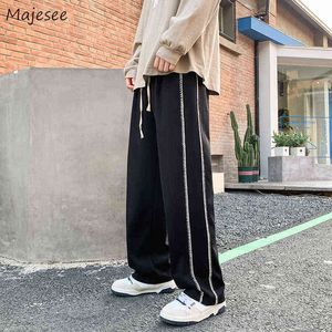 Pantaloni da uomo Pantaloni Uomo Ins All-match Casual Maschio Adolescenti Hip Hop Streetwear ammaccature Ulzzang Bello Popolare Elegante Design con coulisse Cool T220909