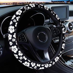 Steering Wheel Covers Car Interior Decoration Ecoration Knitted Cute Daisy Flower Cover Auto Accessories Without Inner Ring