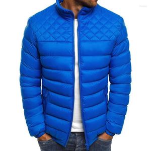 Herrenjacken Herren Winter Warme Bomberjacke Gesteppt Gepolstert Daunen Winddicht Stehkragen Puffer Bubble Skimantel Slim Fit Outwear Parkas