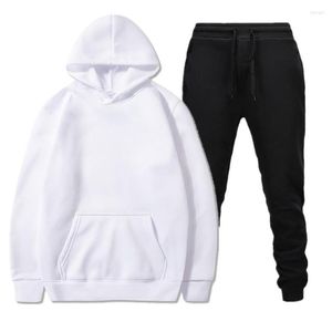 Men's Tracksuits Bodysuit Hoodie Casaco de outono da primavera 2022 Moda Moda Solid Color Casual Sportswear Duas peças Conjunto