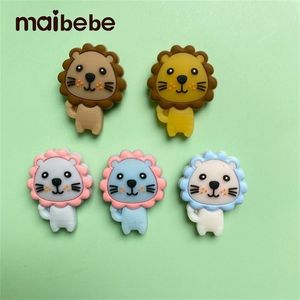 أطفال أسنان الأطفال 10 مساءً سيليكون حبات قضيب صغيرة BPA BPA Free Baby Teether Lion Mini Beads DIY Pacifier Beart Baby Product 220909