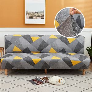 Stuhlhussen Sofabett Universal Armless Folding Moderne Sitzschoner Stretchbezüge Couch Protector Elastic Futon Spandex L220906