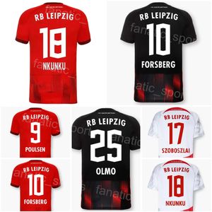 22-23 Club FC 9 POULSEN Soccer Jersey 4 ORBAN 21 BROBBEY 7 SABITZER 10 FORSBERG 18 NKUNKU 25 OLMO 19 SORLOTH Football Shirt Kits Team Color For Sport Fans Color LaiBiXi