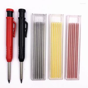 Professional Hand Tool Sets Solid Carpenter Pencil Set Woodworking Mechanical 3Colors Refill Construction Marking For Scriber Arch