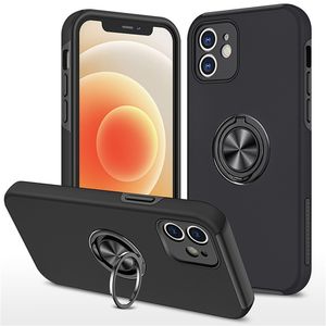 Kickstand Ring Holder Cases 360 -graders telefonomslag för iPhone 14 Pro Max 13 12 mini 11 XS XR 7 8 Plus 6s