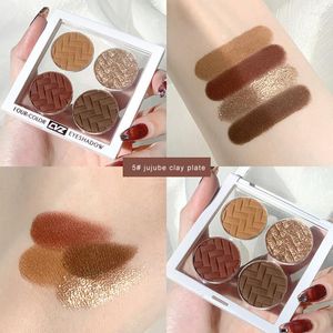 Cień oka 4 kolory matowe paletę cieni do powiek wykwintna makijaż super student Earth Color Cosmetics Maquillage TSLM1