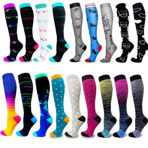 Men's Socks 58 Styles Compression For Varicose Veins Nurses Edema Diabetes Outdoor Atheletics Men Women Running Cycling