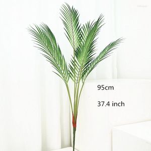Декоративные цветы 95 см искусственные крупные редкие украшения вечеринки пальмы зеленые реалистичные тропические растения.