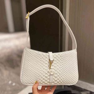 Omuz çantası yeni ysbag tasarımcı çantaları yılan baskı altyapı torbası kadınlar deri çanta kotları messenger vintage çanta crossbody çantalar cüzdanlar 220627