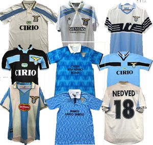 1989 1990 1991 1992 1999 2000 Soccer Jerseys Lazio Retro Nedved Simeone Salas Gascoigne 95 14 15 Home Away Football Shirt Veron Crespo Nesta 91 92 93 98 99