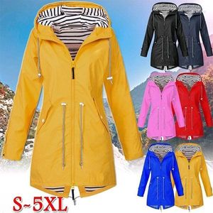 여자 트렌치 코트 여성 여성 비옷 전환 재킷 일몰 긴 가을 겨울 패션 레인 코스 캐주얼 하이킹 야외