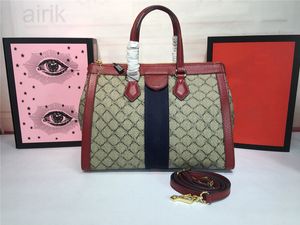 AAA Designer Projektanci torba płótna ophidia ramię Tote Crossbody Torby 524537 TOTE BRĄZOWA Zamie Zamie Patentowe Moda Women Cross Body Luksusowa torebka torebka