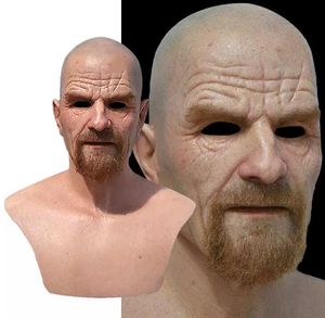 New Movie Celebrity Latex Mask Breaking Bad Professor Mr. White Realistic Costume Halloween Cosplay Props festive party prop wholesale