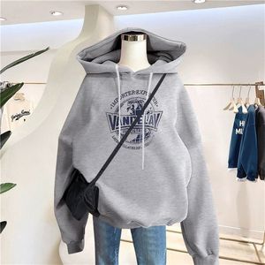 Womens Hoodies Sweatshirts Spring and autumn Korean style hooded sweater women top loose thin section pullover hoodie casual allmatch trend sweatshirt 220909