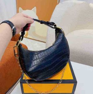 Evening Baguette Designer Women Underarm Bag Leather Crossbody Bags Chain Lady Handbags 220708