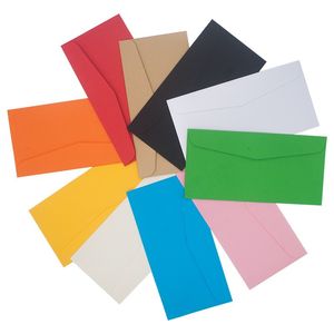Kraft Kağıt Davetiyeler toptan satış-Parti Malzemeleri Square Kraft Paper çok renkli sıradan düğün davetiyesi Kartpostal toptan satış e3