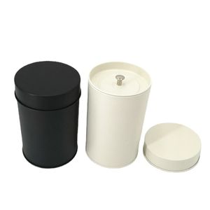 Черно белая двойная оловянная коробка для ланочной пластины маленькая цветочная чая кофе банки портативные украшения для зубочистка хранилище для дома
