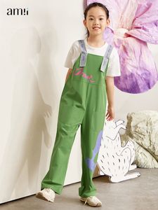 Overalls Amii Kinder Overalls für Mädchen Sommer für 3-12 Jahre Kinder Soild Lose Lässige Druck Gerade Hosen Kinder Kleidung 22270023 220909