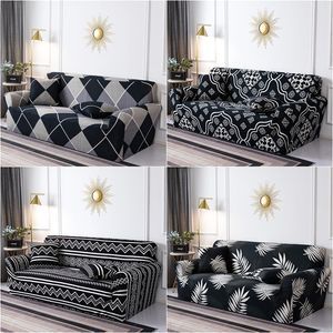 Chair Covers 1 2 3 4 seat Plain Sofa Stretch Tight Wrap All inclusive for Living Room funda sofa Couch ArmChair 220906