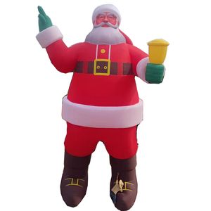 outdoor games activities Christmas Decorations 8m 26Ft Inflatable Santa Claus With Blower For Yard Decoration