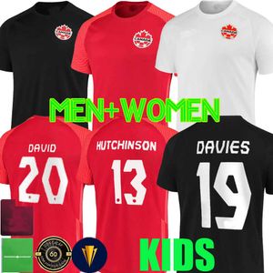 2022 Coppa del Mondo 21 22 Canada maglie da calcio DAVIES DAVID Osorio UOMINI DONNA 2021 casa uomini bambini EUSTAQUIO HUTCHINSON CAVALLINI LARIN HOILETT squadra nazionale