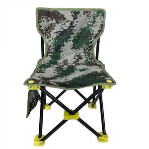 Camp Furniture Portable Non-Slip Oxford Cloth Canvas Folding Chair Backrest Fishing Stool for Outdoor Camping 0909