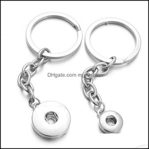 Keychains Snap Jewelry 12mm 18mm Nyckelkedjor för nyckelning Kvinnor Gift Girl Keychain Bag Pendant Drop Delivery 2021 Fashion Accessories D DHSOD