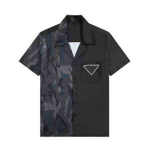 Мужские повседневные рубашки Новые дизайнерские рубашки пляжные шорты мужские модные графики Tees Hawaii цветочный принцип рубашка для рубашки для боулинга
